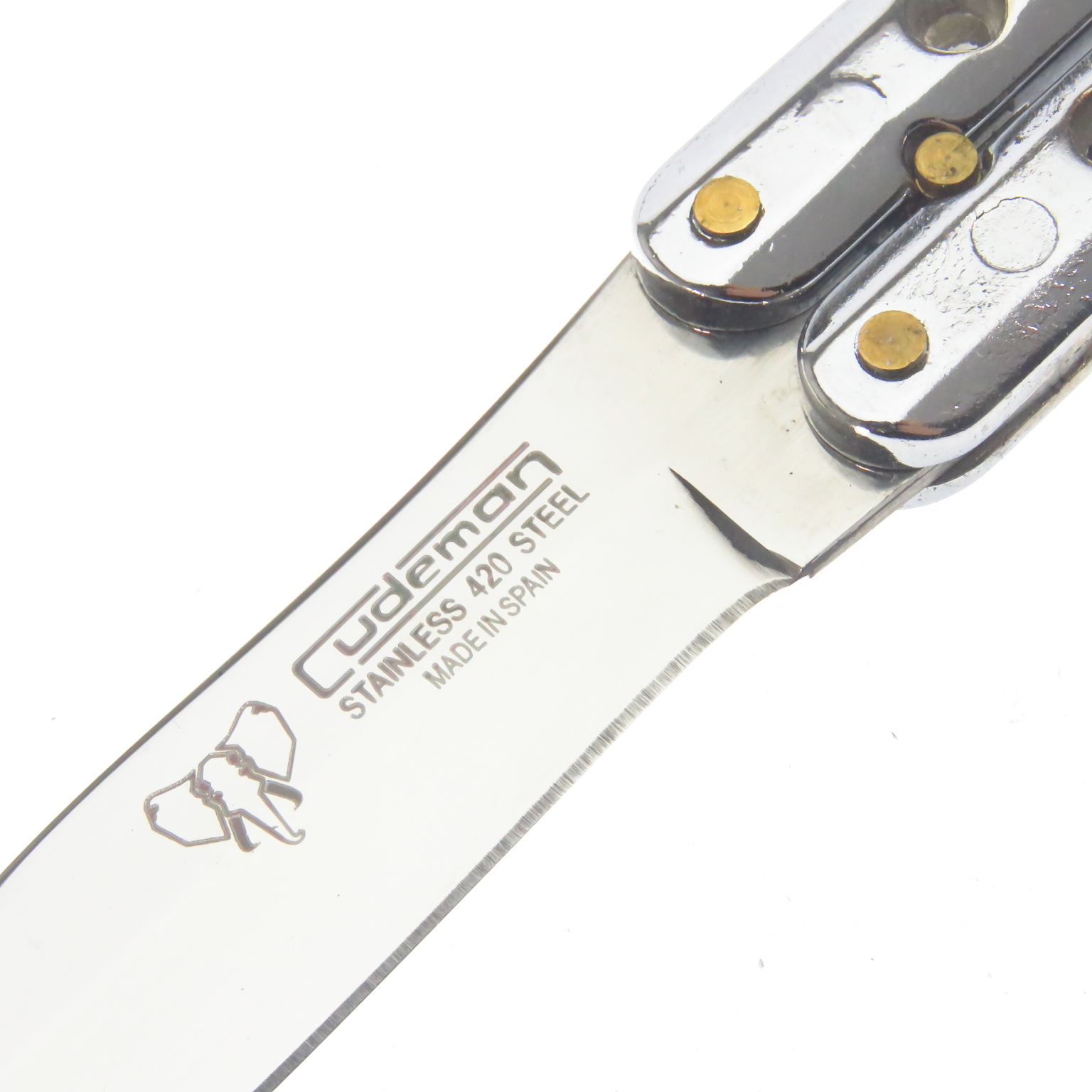 Cu508B Cudeman Navaja Butterfly Mariposa Crom Balisong Inox