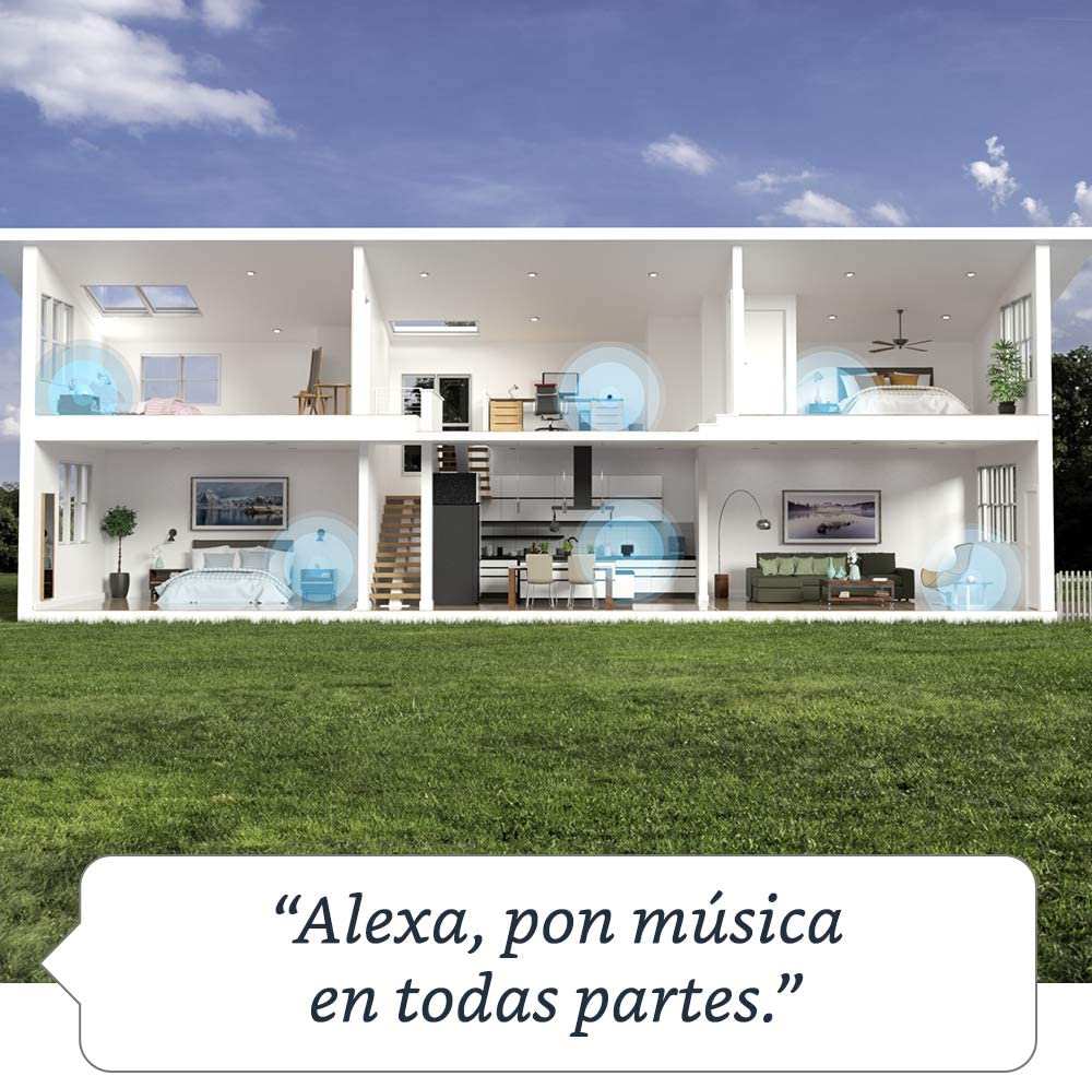 Echo Dot 4th Gen Bocina Inteligente con reloj y Alexa Blanco