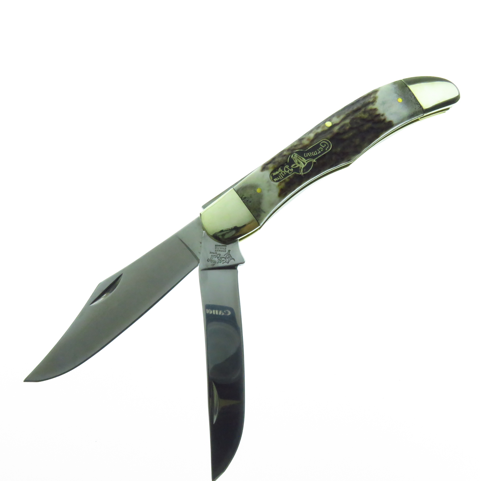 Gb069Ds German Bull Navaja Folding Hunter Asta-Venado C Fnda