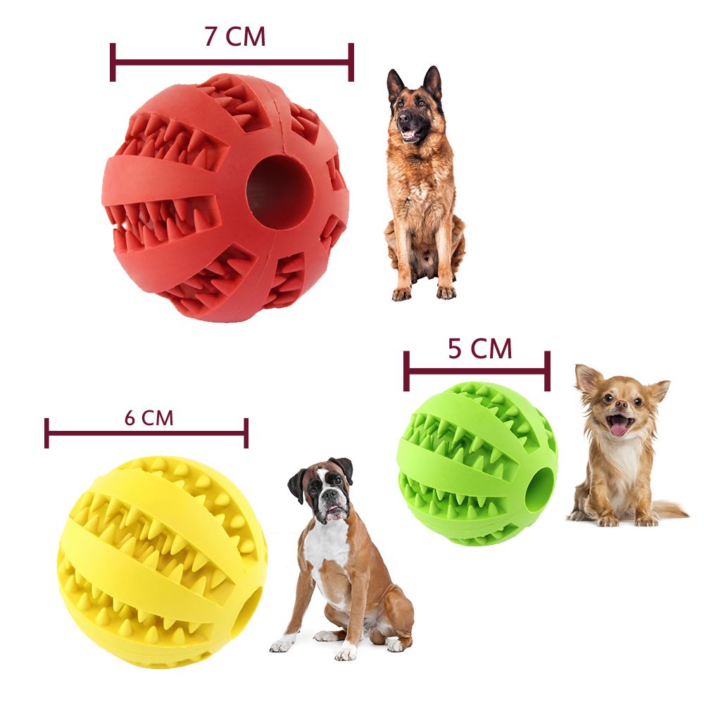 Set de 5 pelotas sport vinilo 6 cm para perro