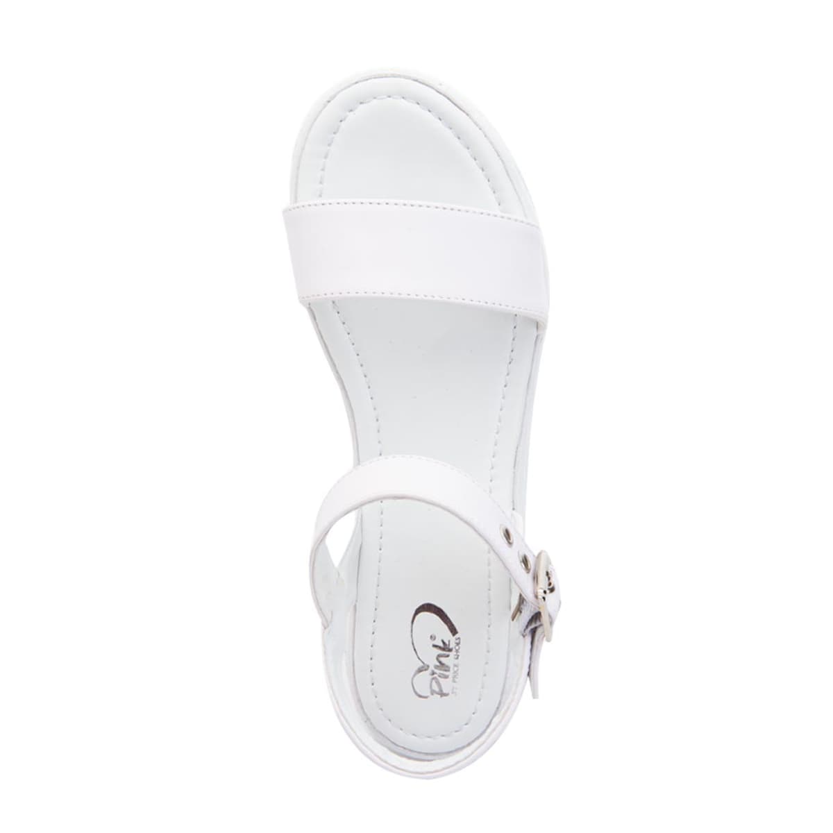 Sandalia Casual Pbps Para Mujer Color Blanco 1032781