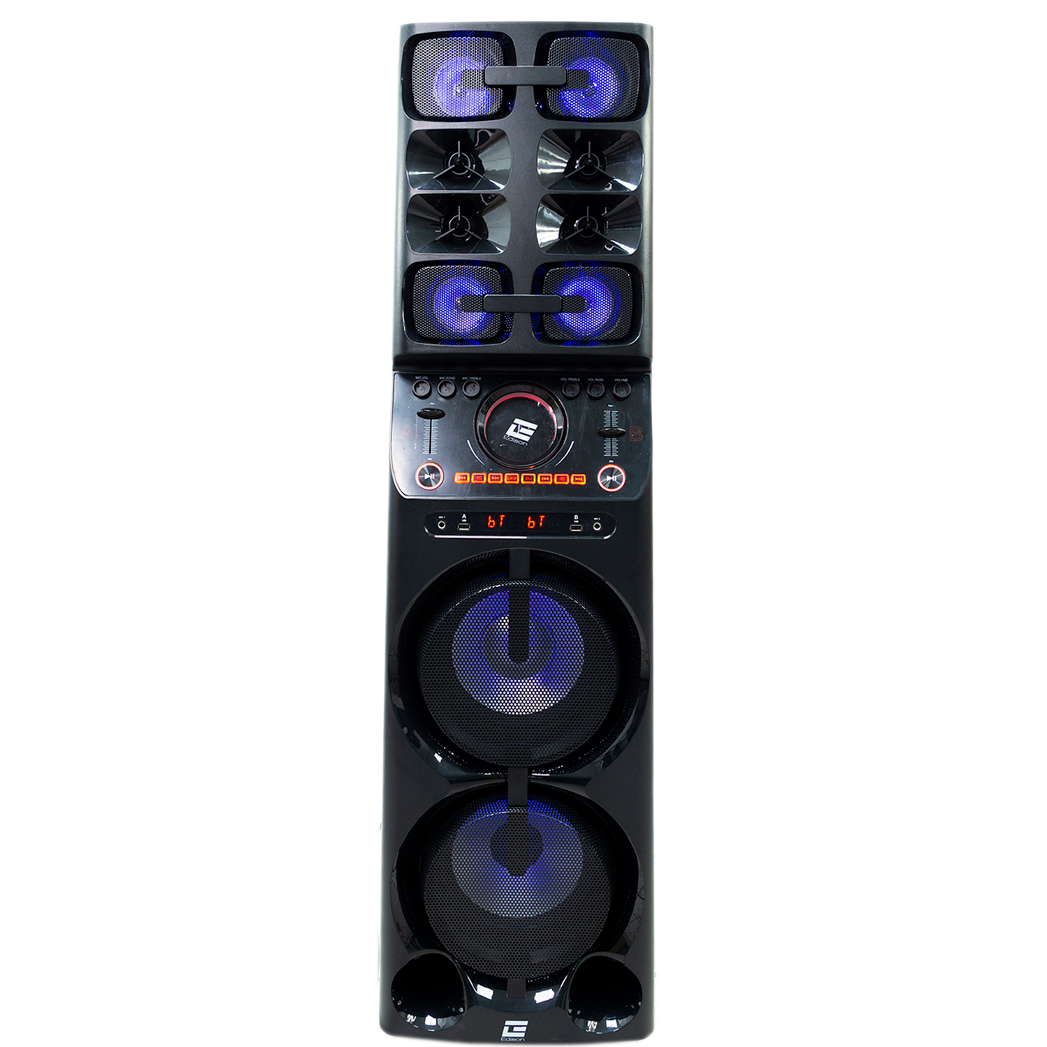 Bocina Smart DJ Fiesta Speaker 1500W Mezclador 2 Entradas