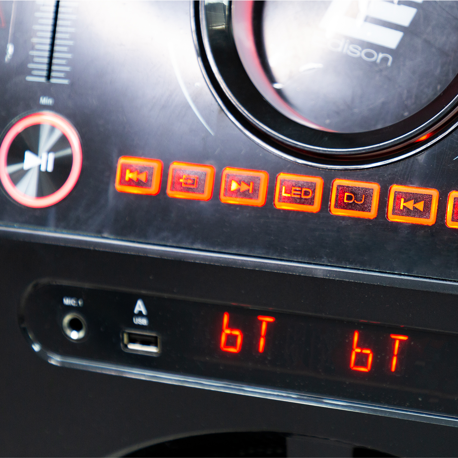 Bocina Smart DJ Fiesta Speaker 1500W Mezclador 2 Entradas