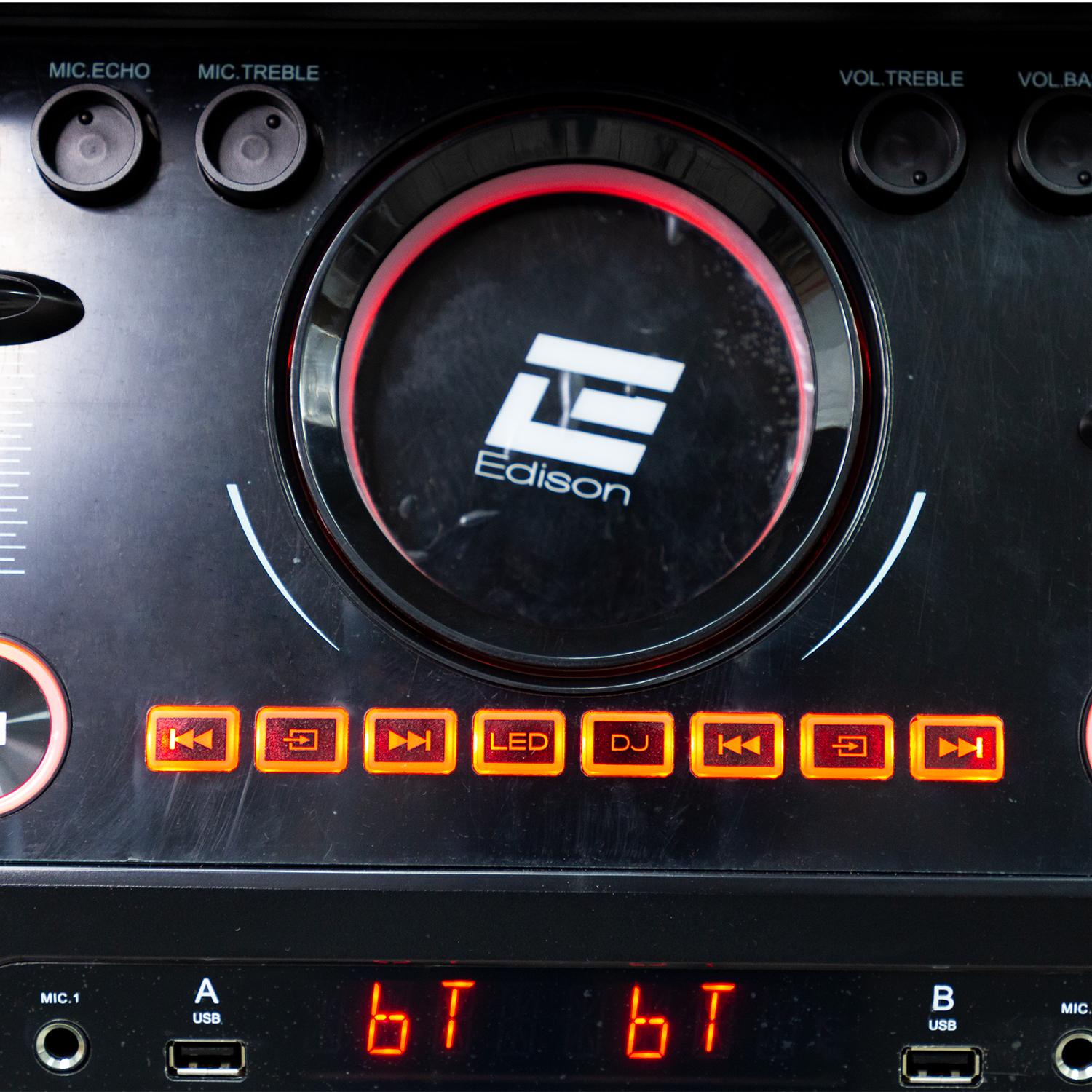 Bocina Smart DJ Fiesta Speaker 1500W Mezclador 2 Entradas