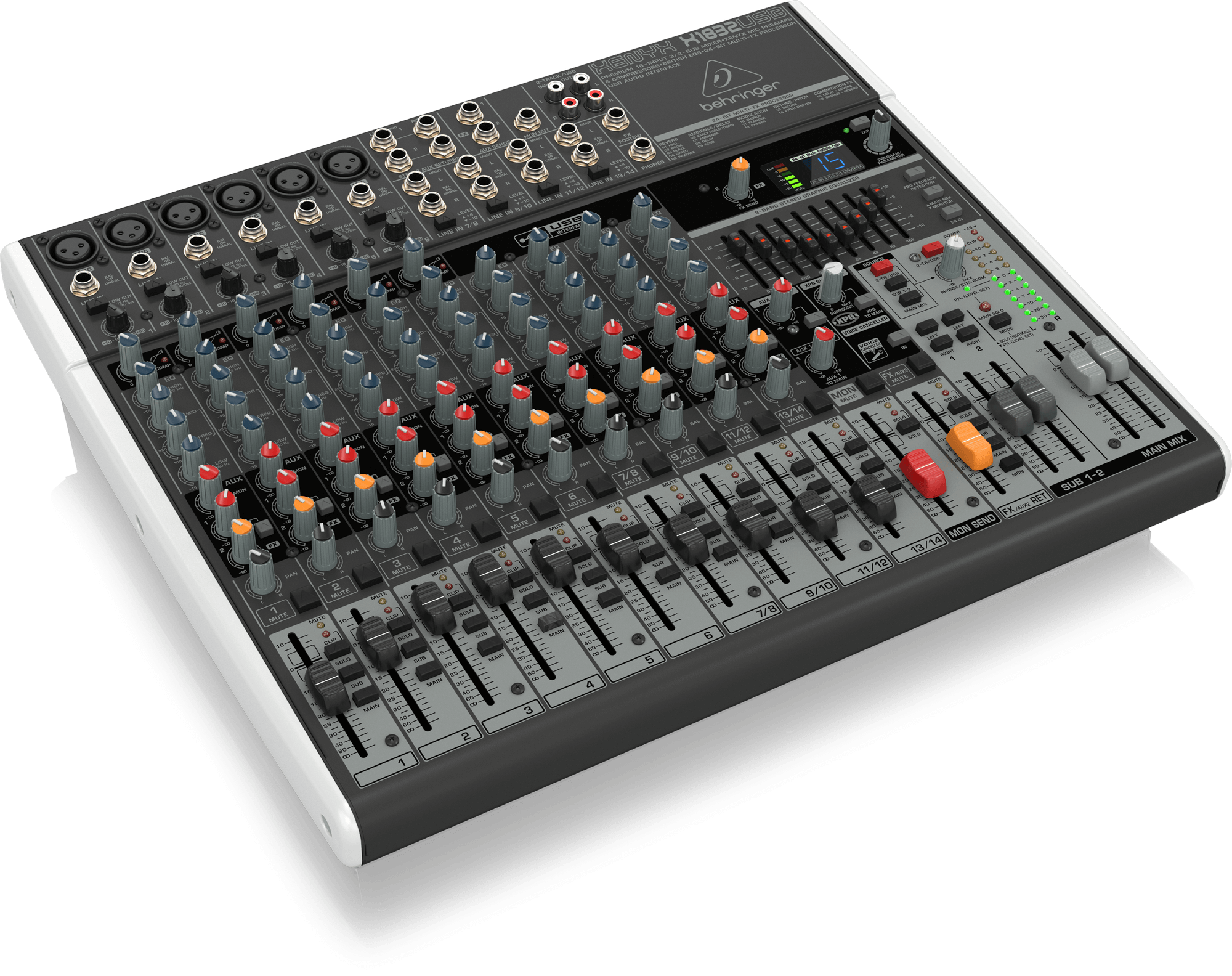 Behringer X1832USB Mezcladora Análoga 18 Canales Con Efectos Y USB