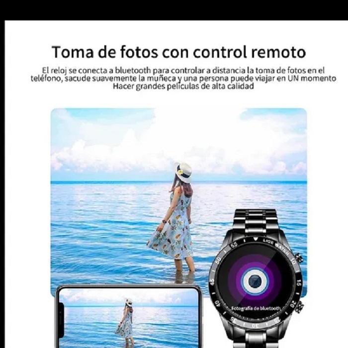 Reloj Inteligente Deportivo Impermeable Para Hombre Rel Lige Negro