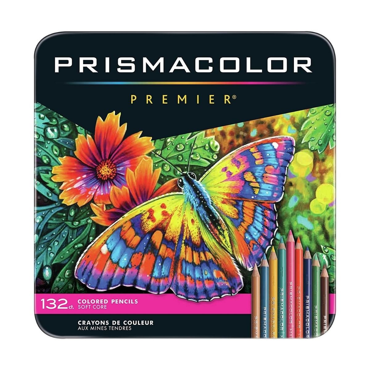 Lapices de Colores Prismacolor Premier Profesional Estuche Metal 132 Piezas