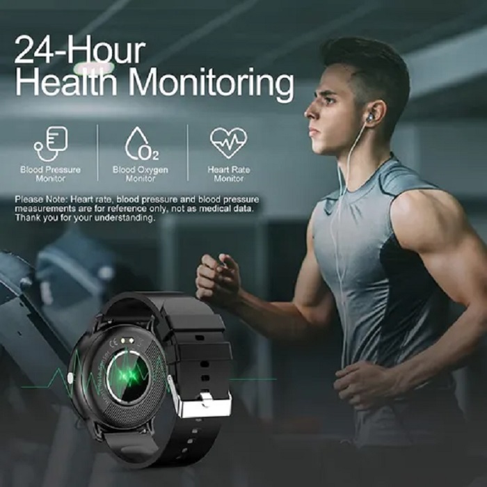 Reloj Inteligente Deportivo Impermeable Para Hombre Negro