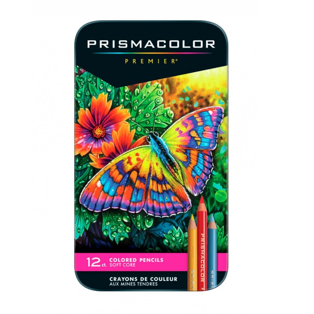 Lapices de Colores Prismacolor Premier 12 Piezas Profesional Estuche Metal
