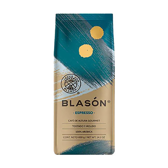 Cafe Molido Expresso Blason Bolsa azul de 400 g