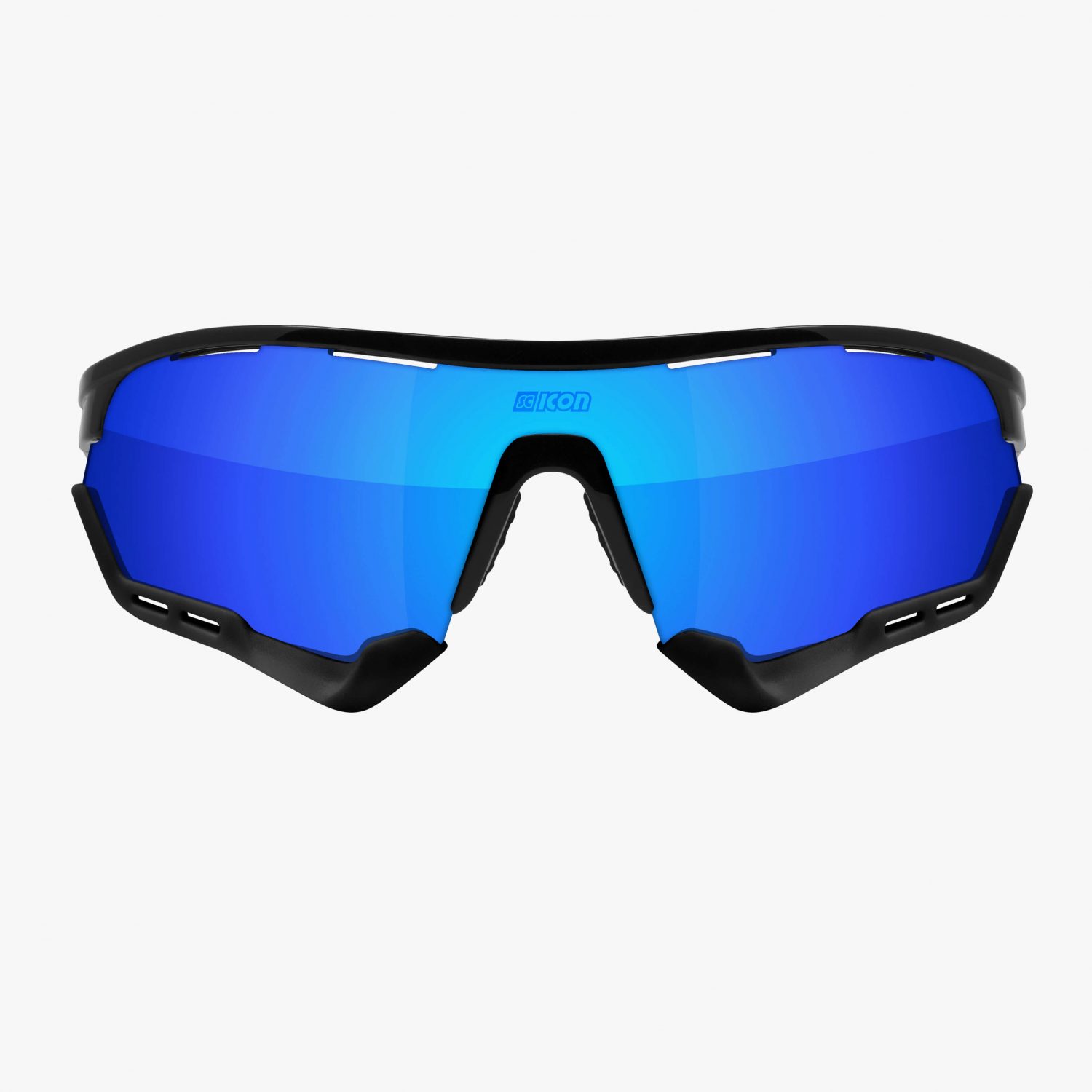 Lentes Scicon Aerotech Xl Gafa Deportiva Ciclismo Negro / Lente Azul Unitalla Varilla Negra