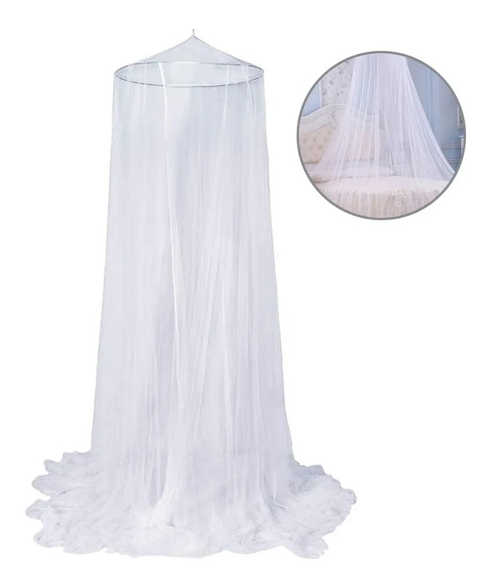 Mosquitera Para Cama Para Cama Individual Y Doble, Blanco