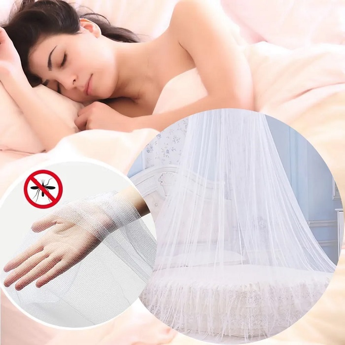 Mosquitera Para Cama Para Cama Individual Y Doble, Blanco