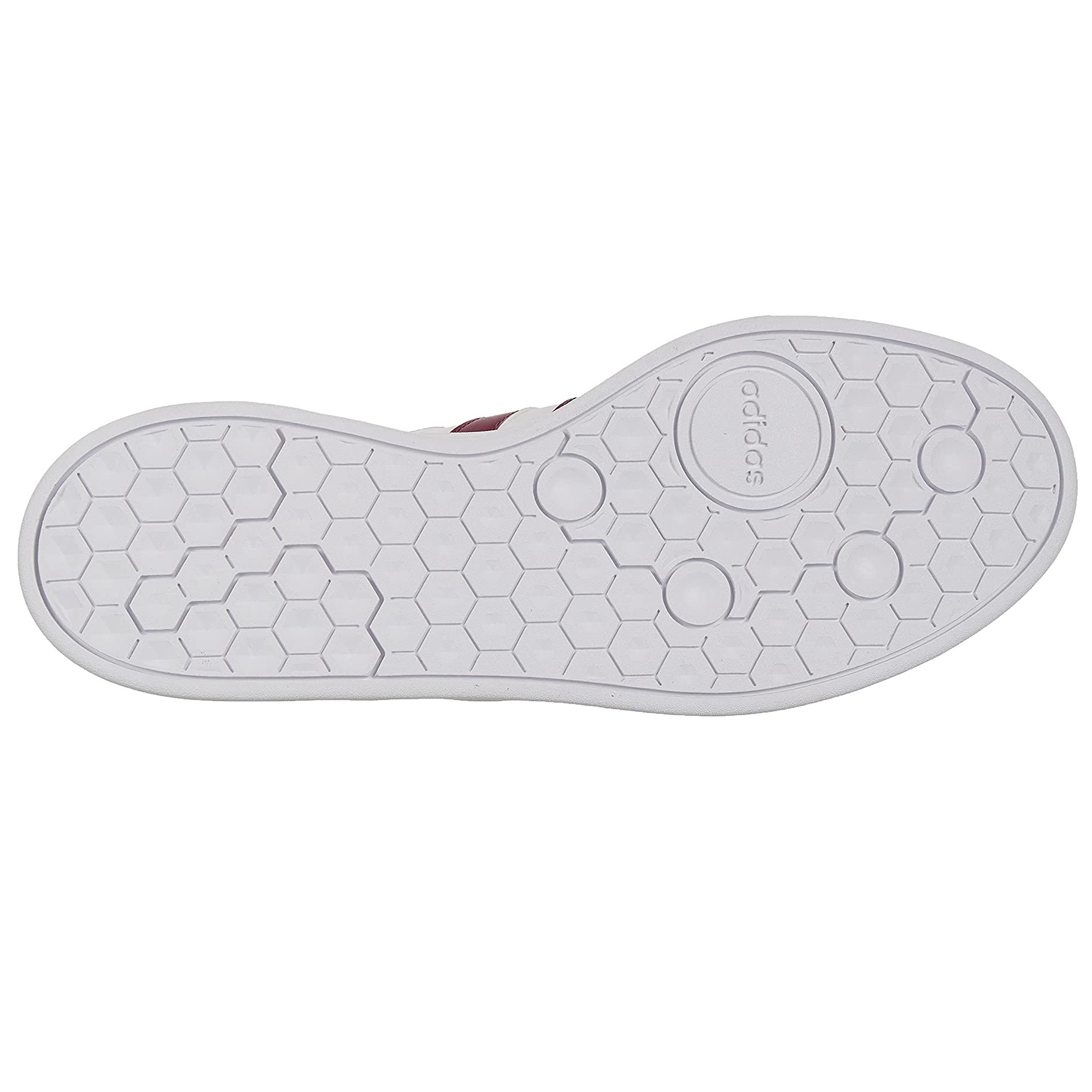 Tenis Adidas Breaknet H01960 Casual Blanco Franjas Vino Para Hombre