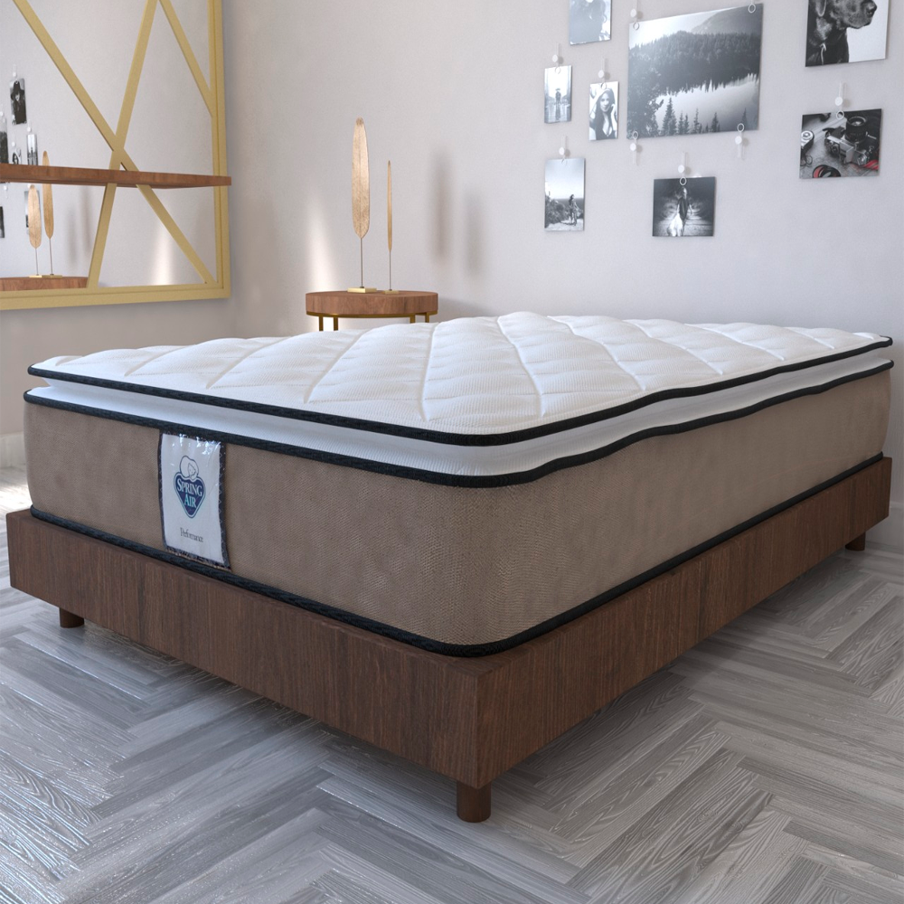 Colchón King Size Allegro Valencia Spring Air Ortopédico con Colchoneta PILLOW TOP