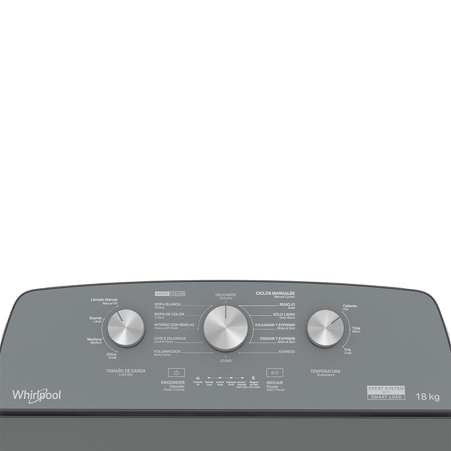 Lavadora Carga Superior 18kg Xpert System Agitador 8MWTW1823WJM