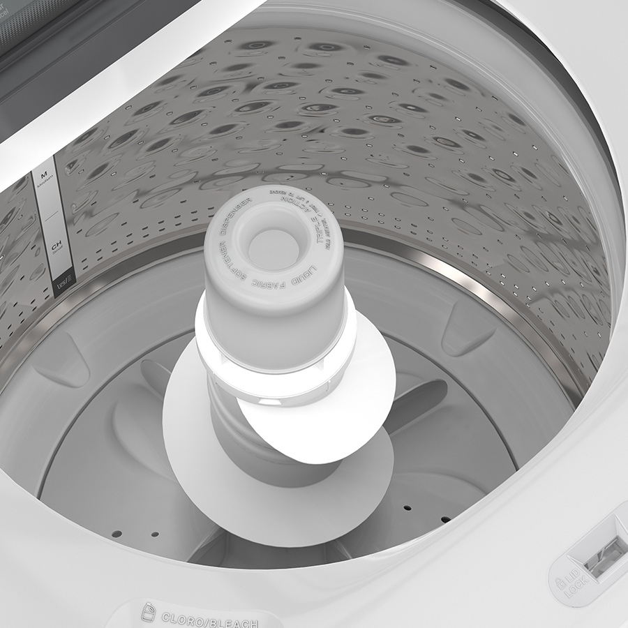 Lavadora Carga Superior 18kg Xpert System Agitador 8MWTW1824WJM