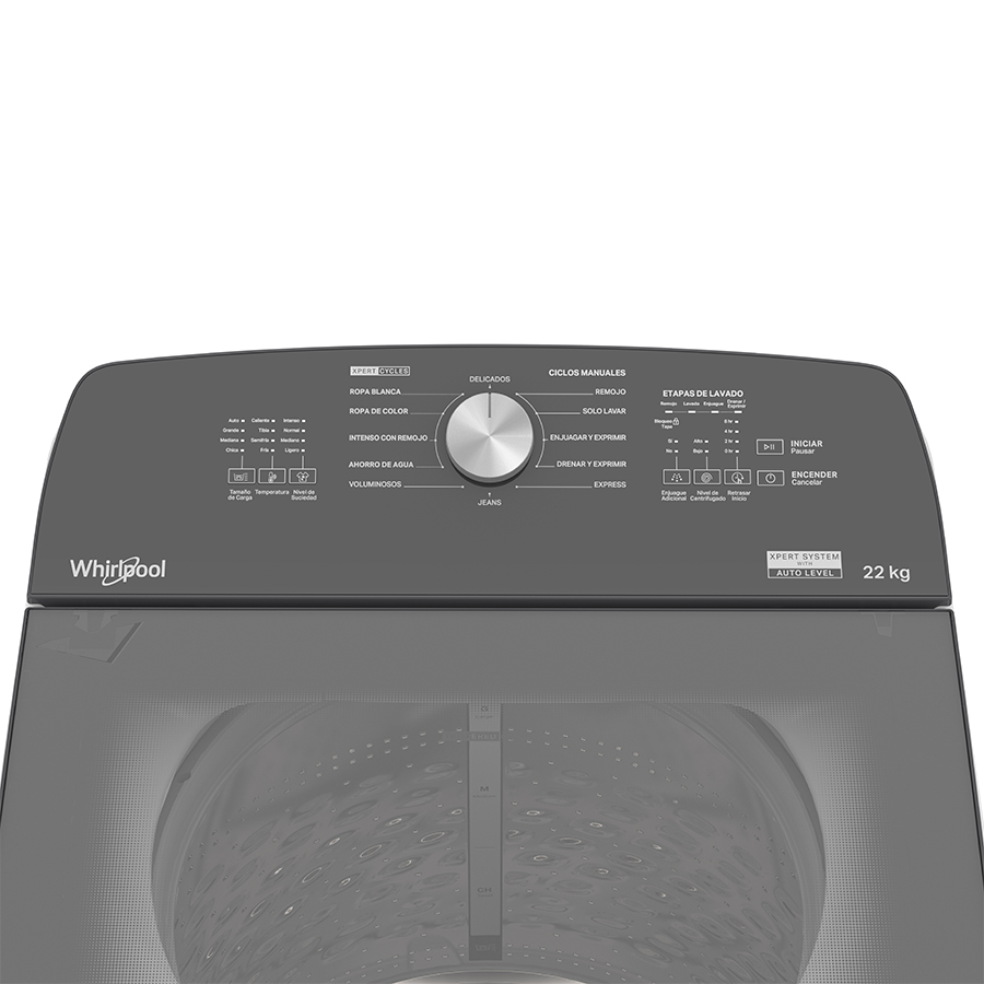 Lavadora Carga Superior 22kg Xpert System Impeller Blanco 8MWTW2241WJB