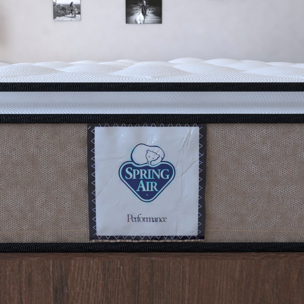 Colchón Spring Air Matrimonial Allegro Valencia Ortopédico ¨SUPER OFERTA¨ + Box Matrimonial + Protector Matrimonial + Sabanas Matrimonial+ 2 ALMOHADAS DE REGALO 