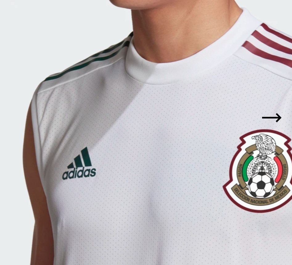 JERSEY ENTRENAMIENTO SIN MANGAS SELECCION MEXICANA ADIDAS 