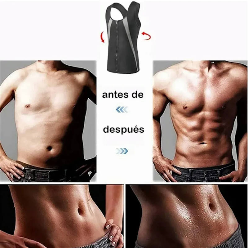 Chaleco reductor neopreno efecto sauna reduce abdomen