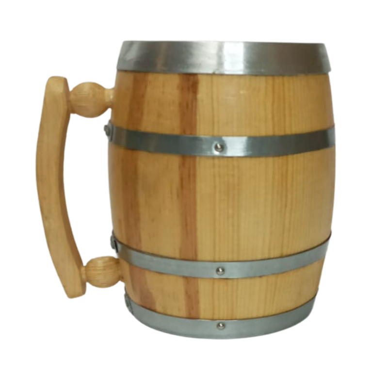 Tarro cervecero personalizado con vaso de aluminio cap. 1L 