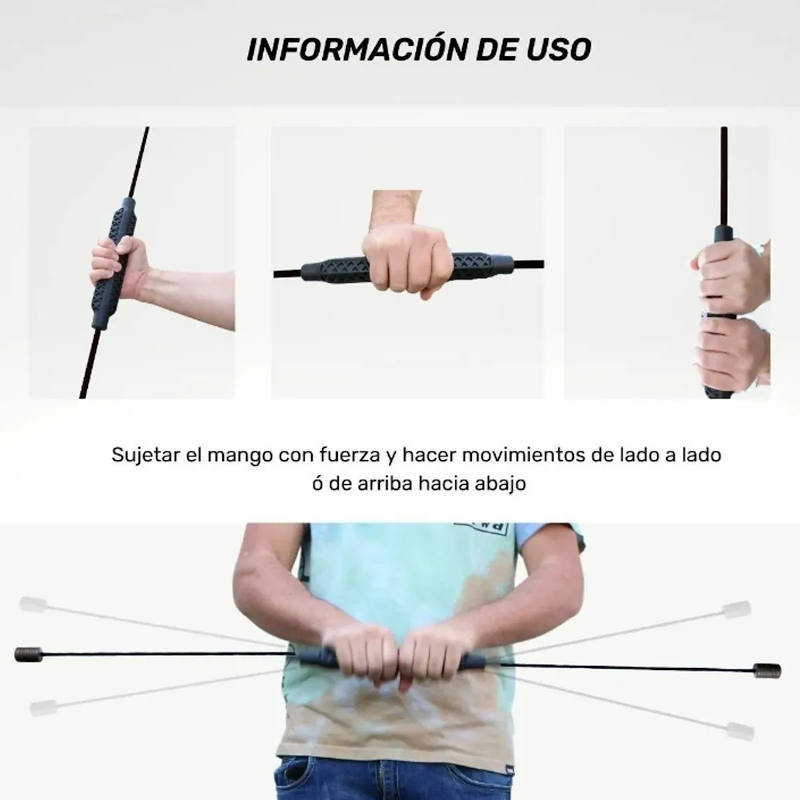 Flex Bar Barra Flexible Fitness Para Entrenamiento En Casa