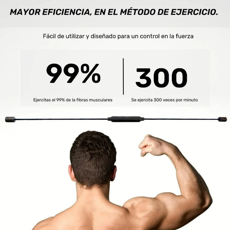 Flex Bar Barra Flexible Fitness Para Entrenamiento En Casa