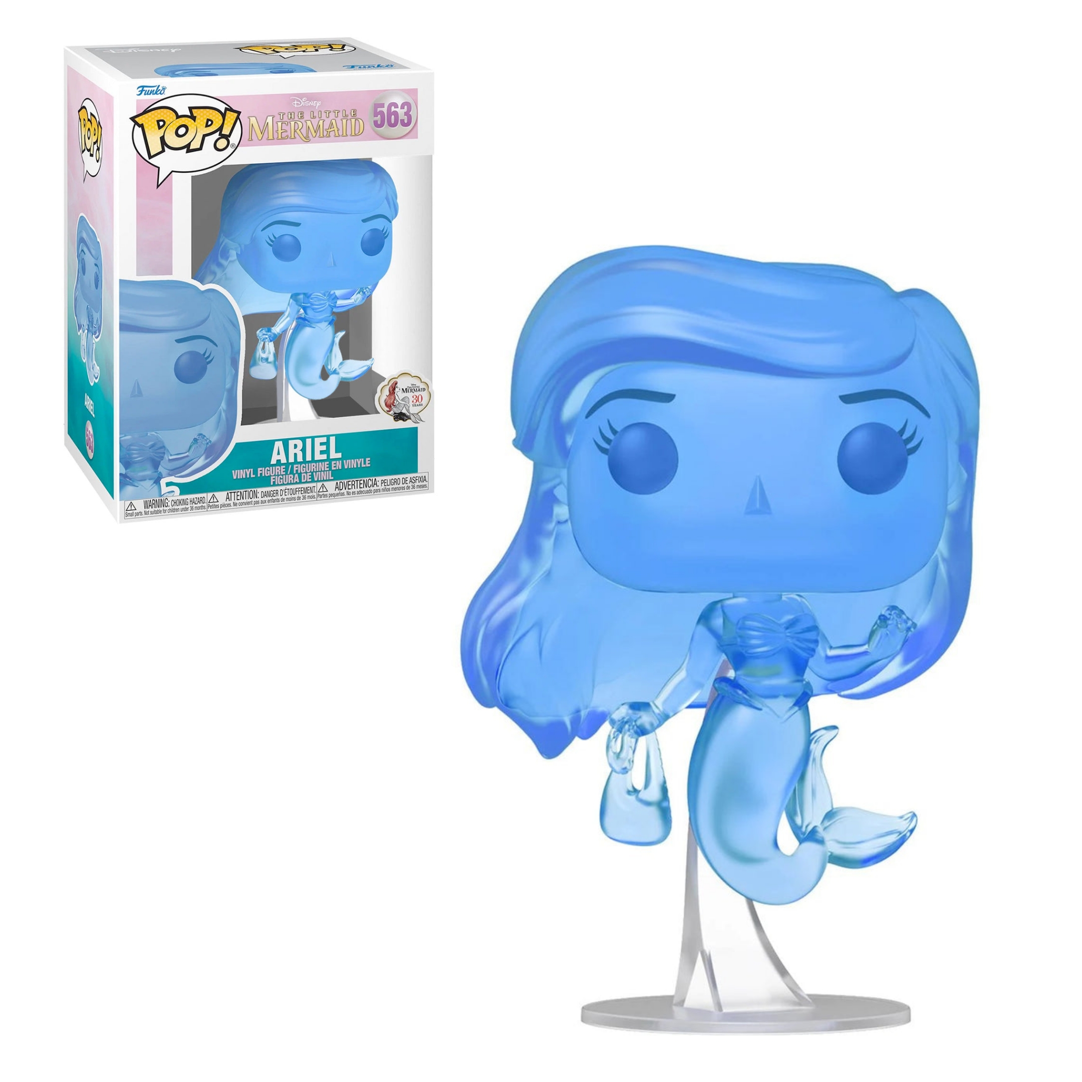 Funko Pop Disney La Sirenita Ariel Azul Translucida Exclusivo