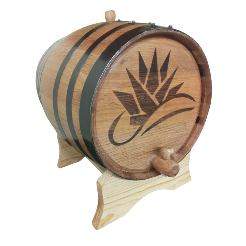 Barrica de roble 20L personalizable para reposar Tequila