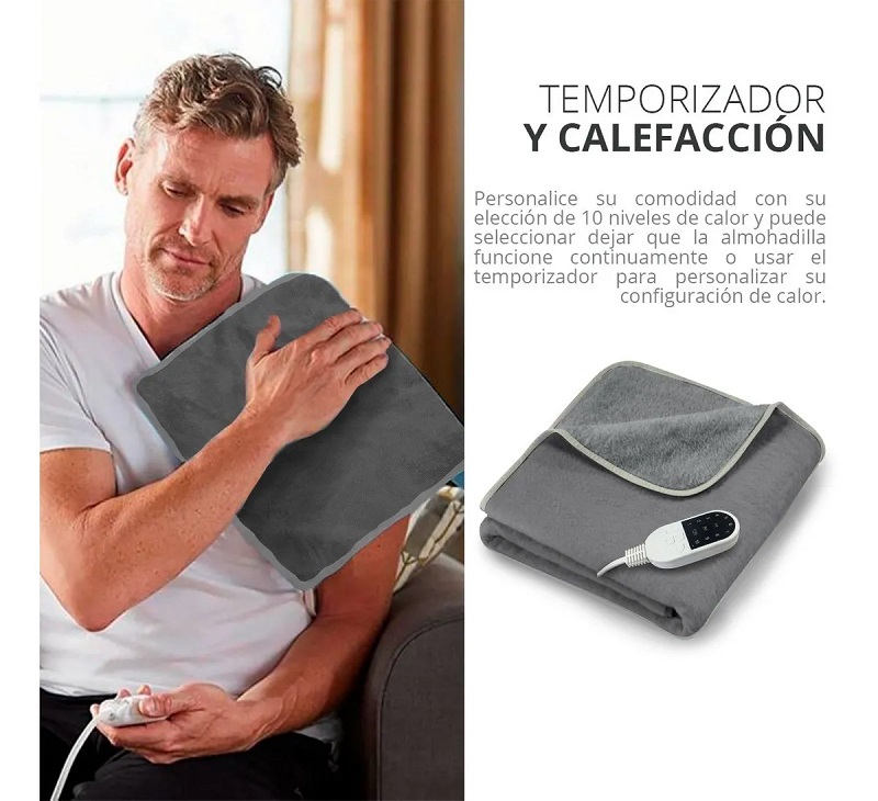 Cojin Electrico Terapia De Calor Dolor Muscular