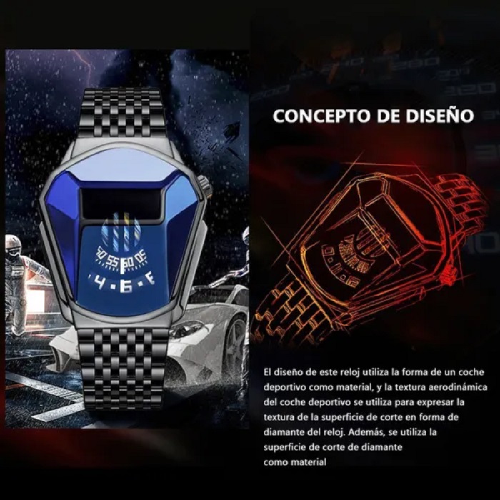 Reloj De Moda Para Hombre Cabeza De Serpiente