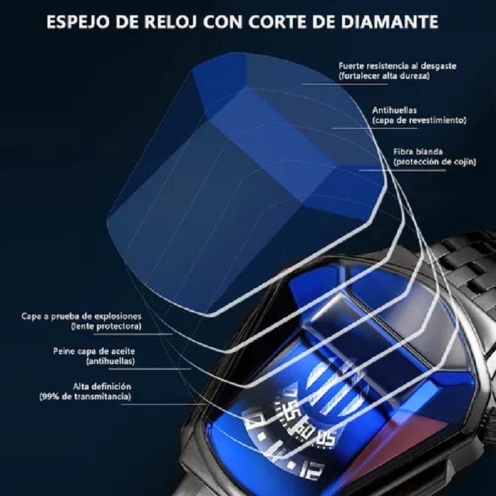 Reloj De Moda Para Hombre Cabeza De Serpiente