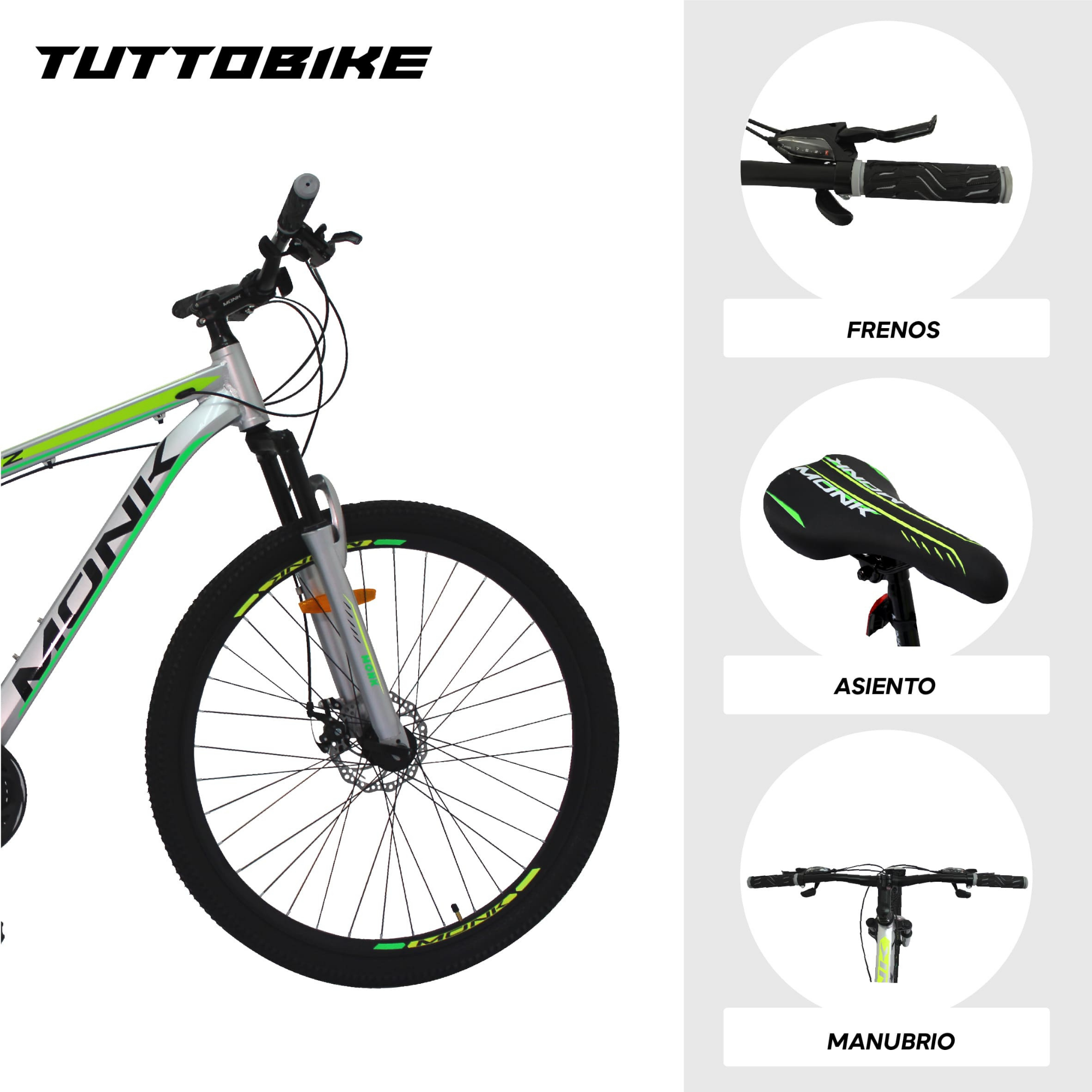 Bicicleta Montaña Rodada 29 21 Velocidades Shimano Dazz Gris