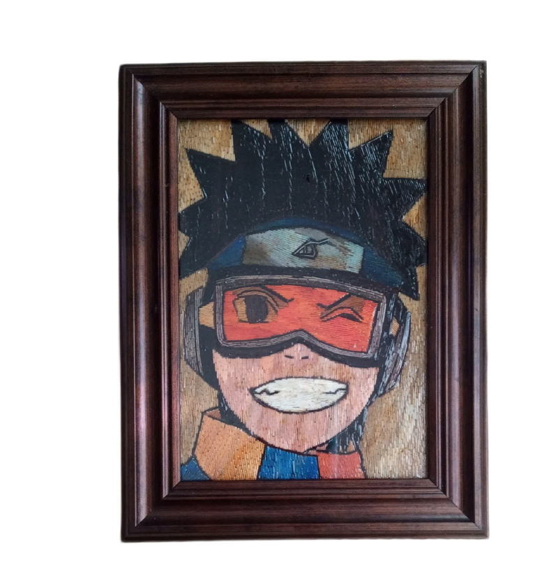  Artesanía con popotillo Obito 