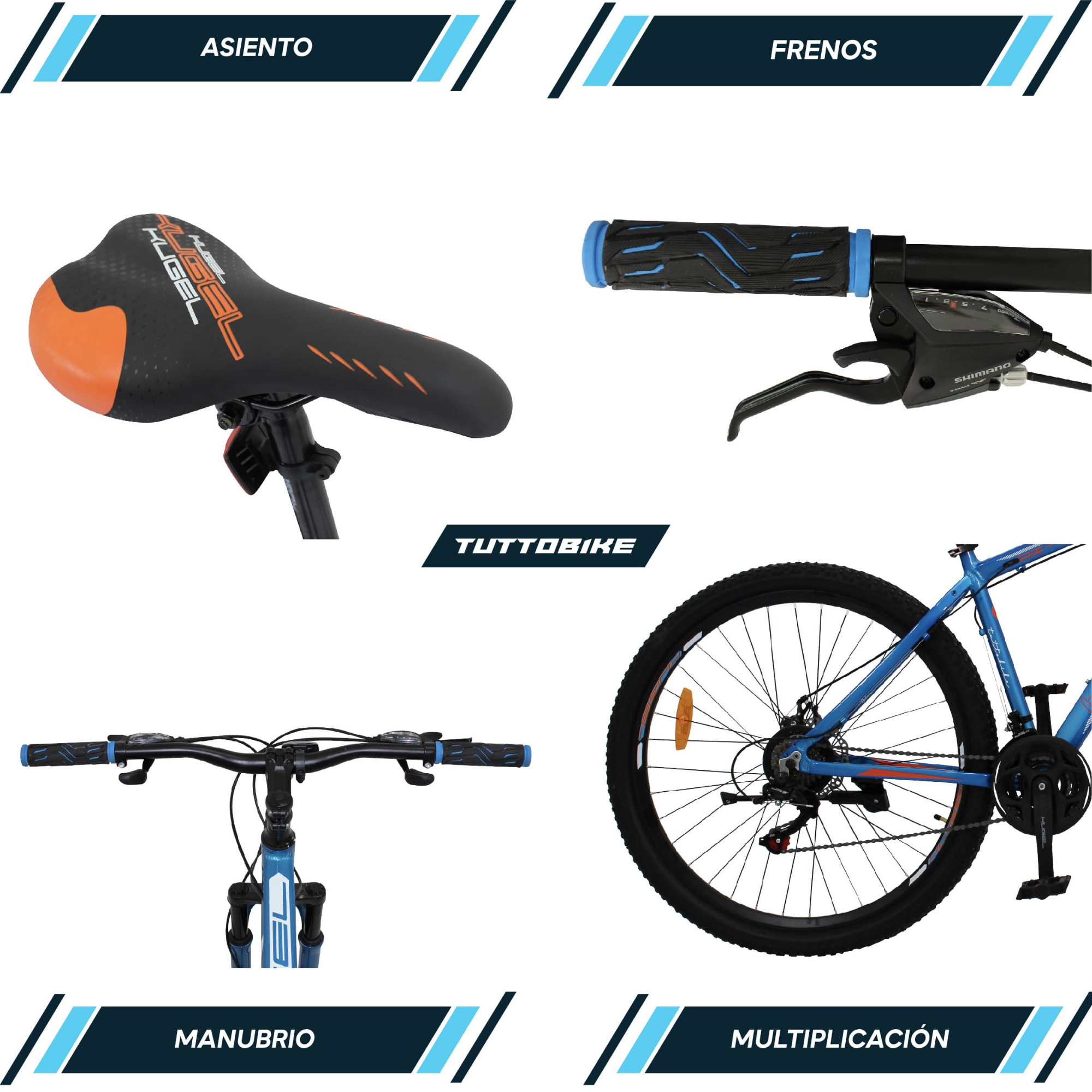 Bicicleta Montaña Rodada 29 21 Velocidades Kugel Di-max Azul