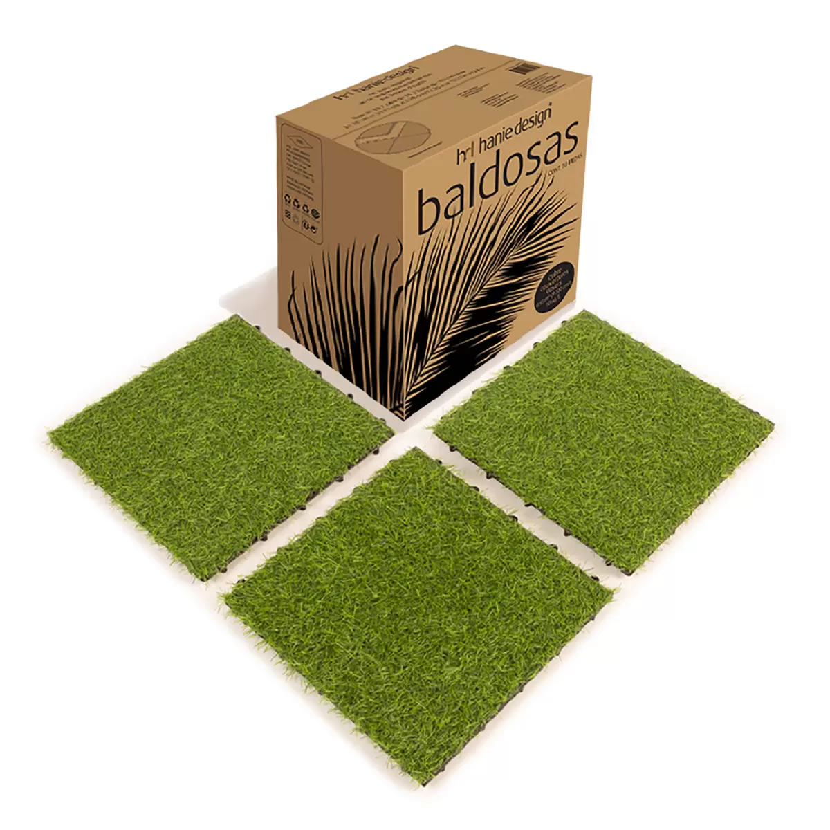 Piso de Pasto Artificial DE 10 Pz Hanie Design 666721 CST