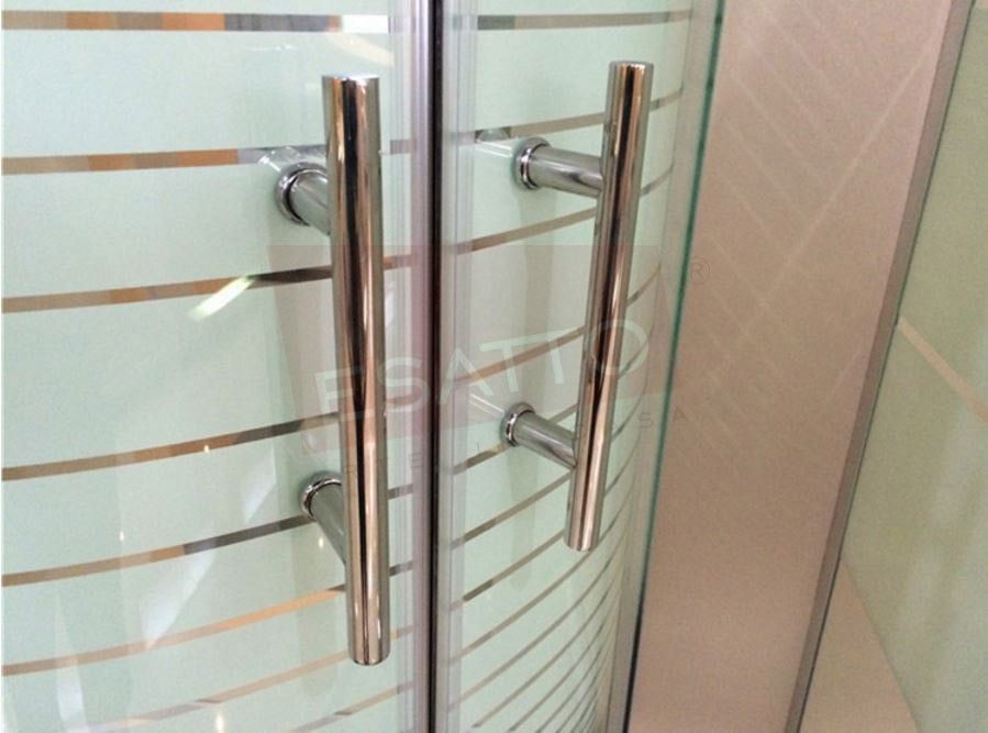 Esatto® Cancel Baño Curvo Con Base 90 X 90 X 195 Ca-006r