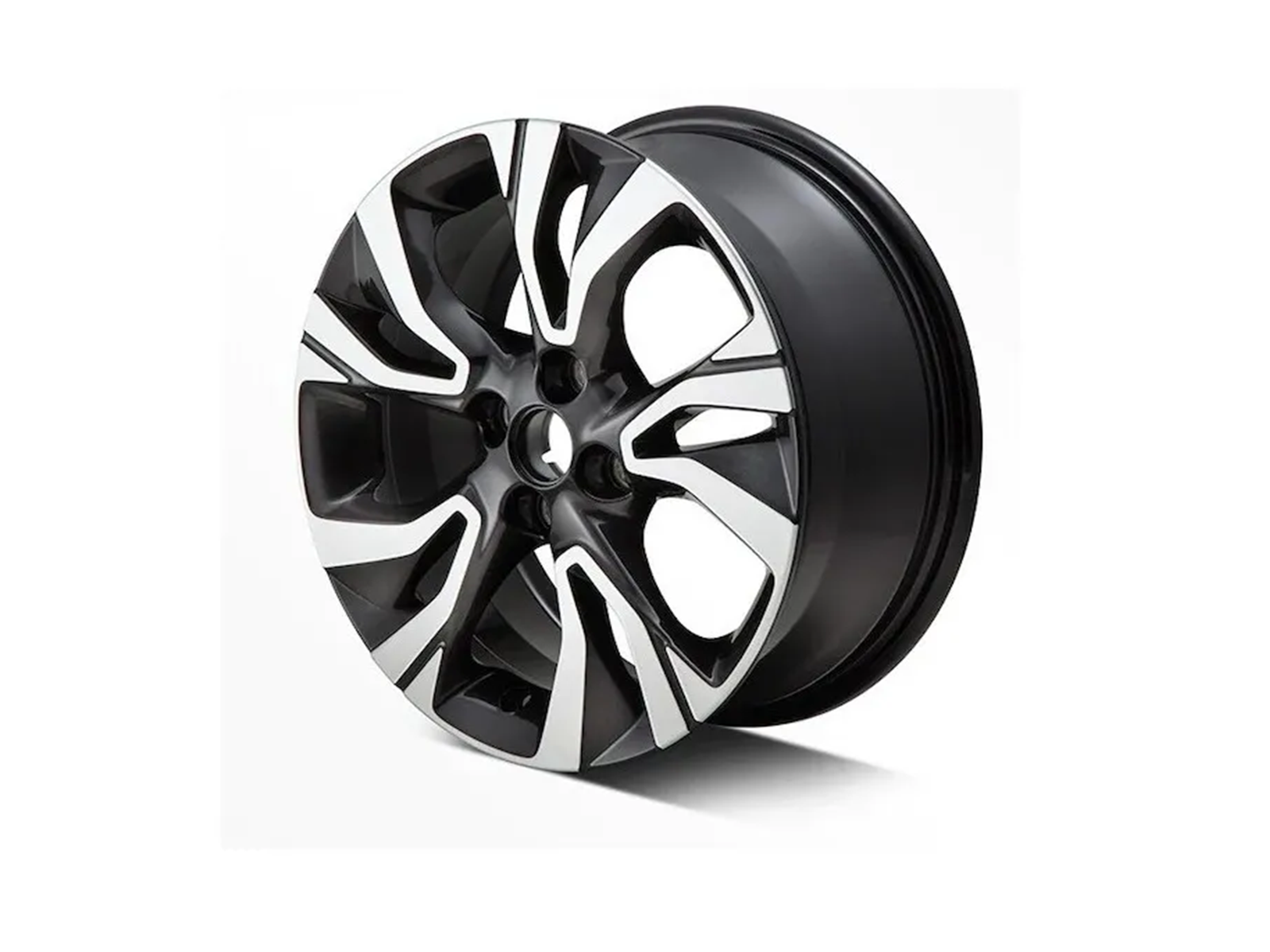 4 Rines 16 Aluminio Diamond + Centros de Rin GM Accesorios para Onix/Aveo/Beat/Sonic/Spark