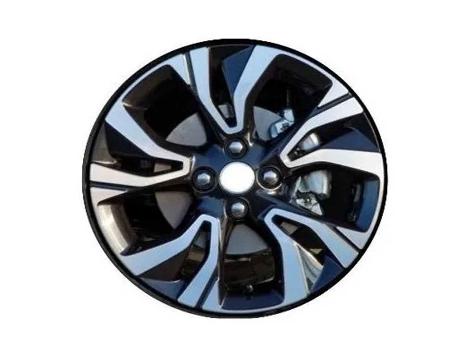 4 Rines 16 Aluminio Diamond + Centros de Rin GM Accesorios para Onix/Aveo/Beat/Sonic/Spark