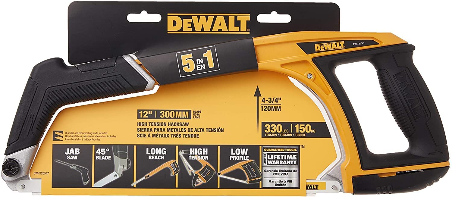Arco Segueta Alta Tensión 12 PuLG 5 En 1 Dewalt Dwht20547l