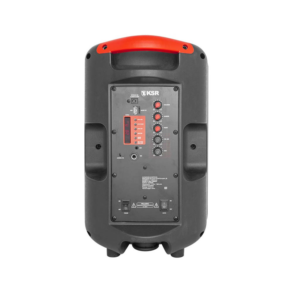 Bafle Kaiser MSA-7908RED De 8 Pulgadas (20,32cm) - Negro
