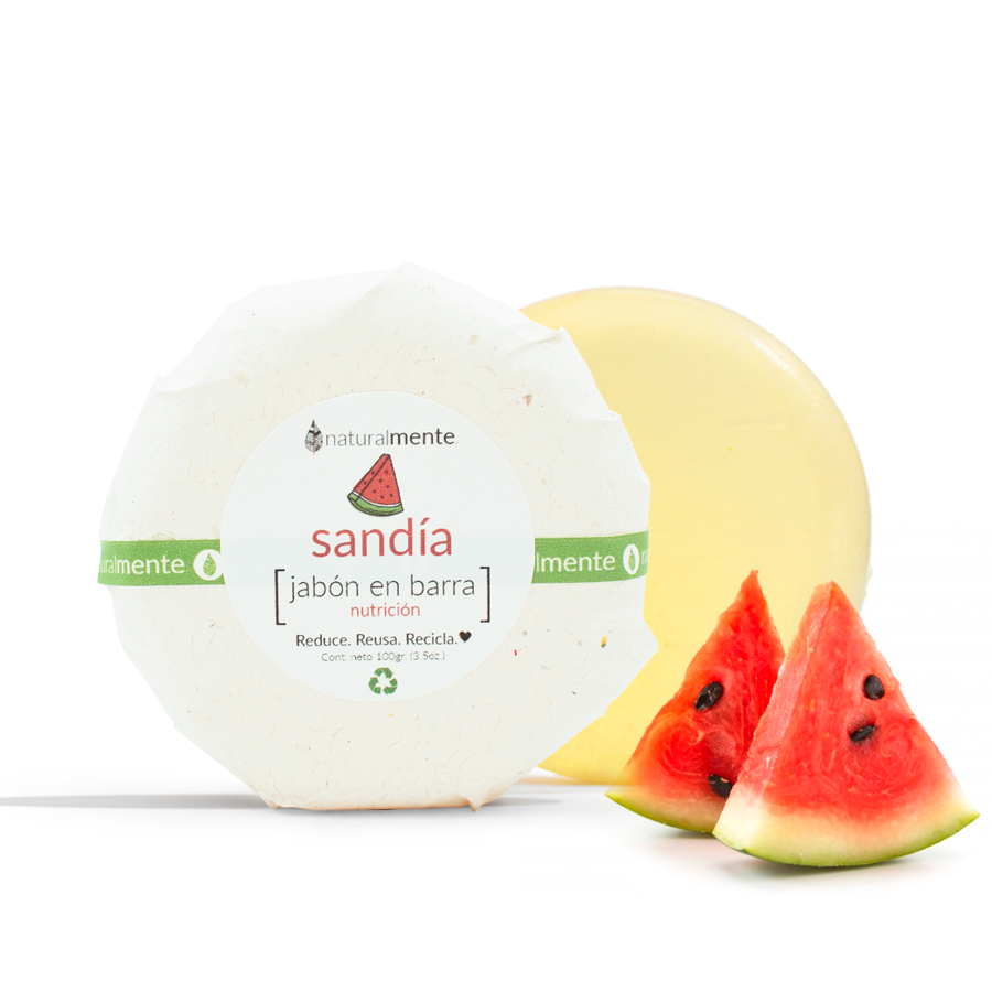 LÍNEA INFANTIL - JABÓN EN BARRA - SANDÍA 100 GR. 4 PIEZAS