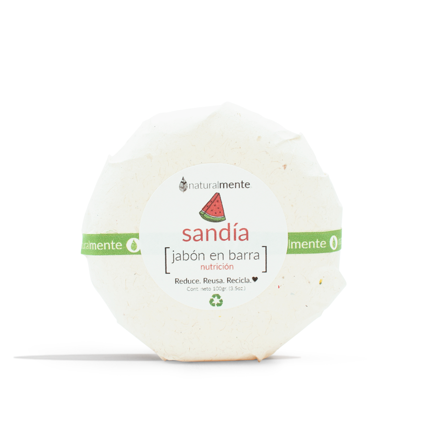LÍNEA INFANTIL - JABÓN EN BARRA - SANDÍA 100 GR. 4 PIEZAS