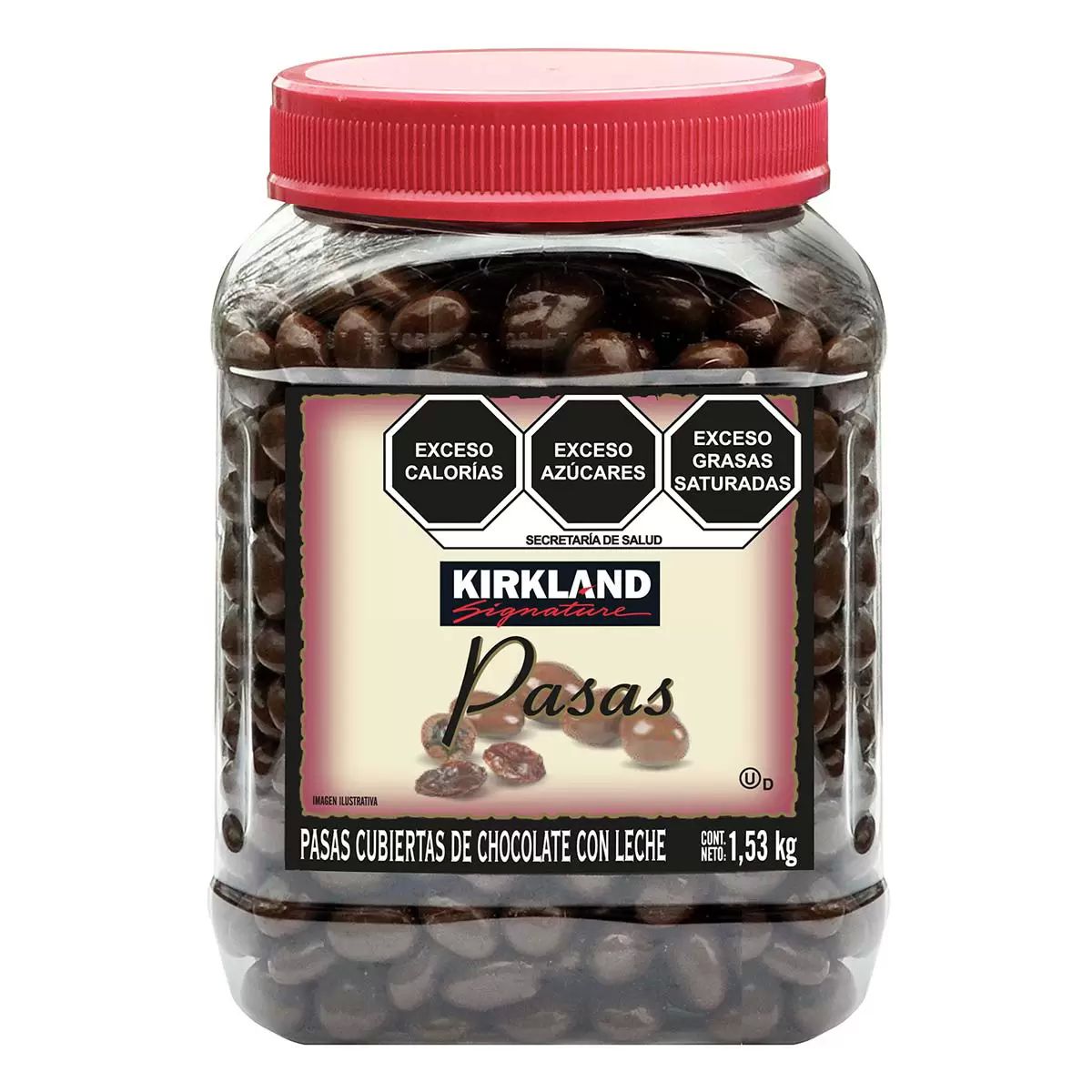 Pasas Cubiertas Con Chocolate 1.53kg Kirkland