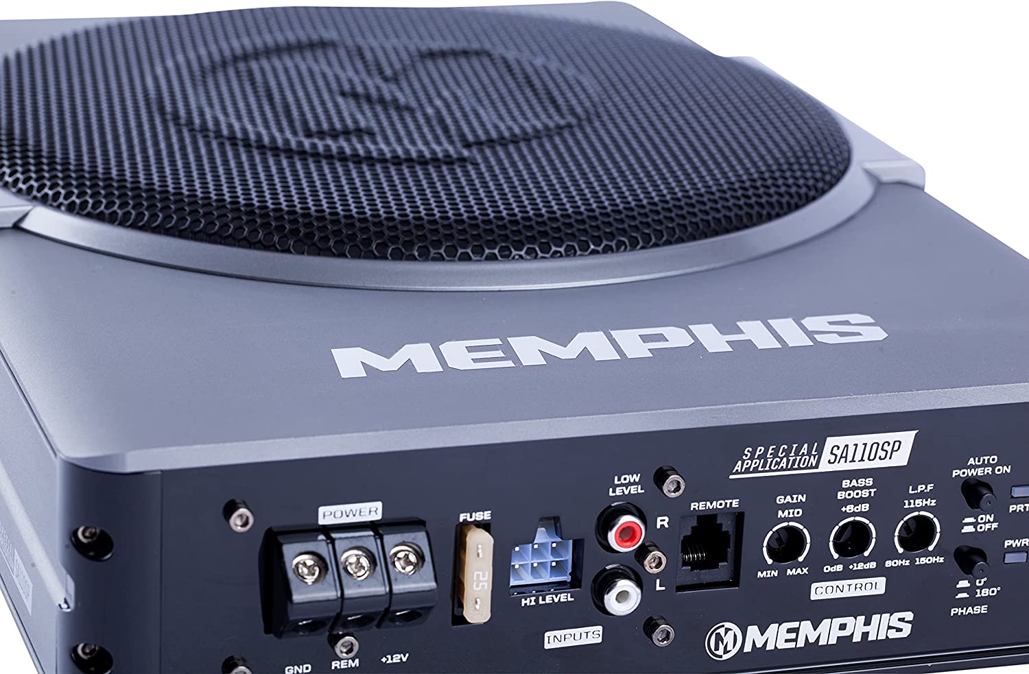 Subwoofer Plano Con Amplificador Memphis Sa110sp 10 pulgadas