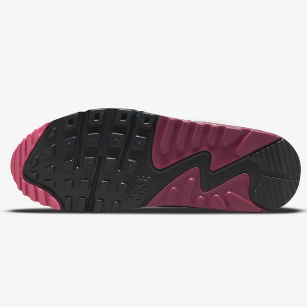 Tenis Nike Air Max 90 Blanco/Vino Para Dama DH1316-100