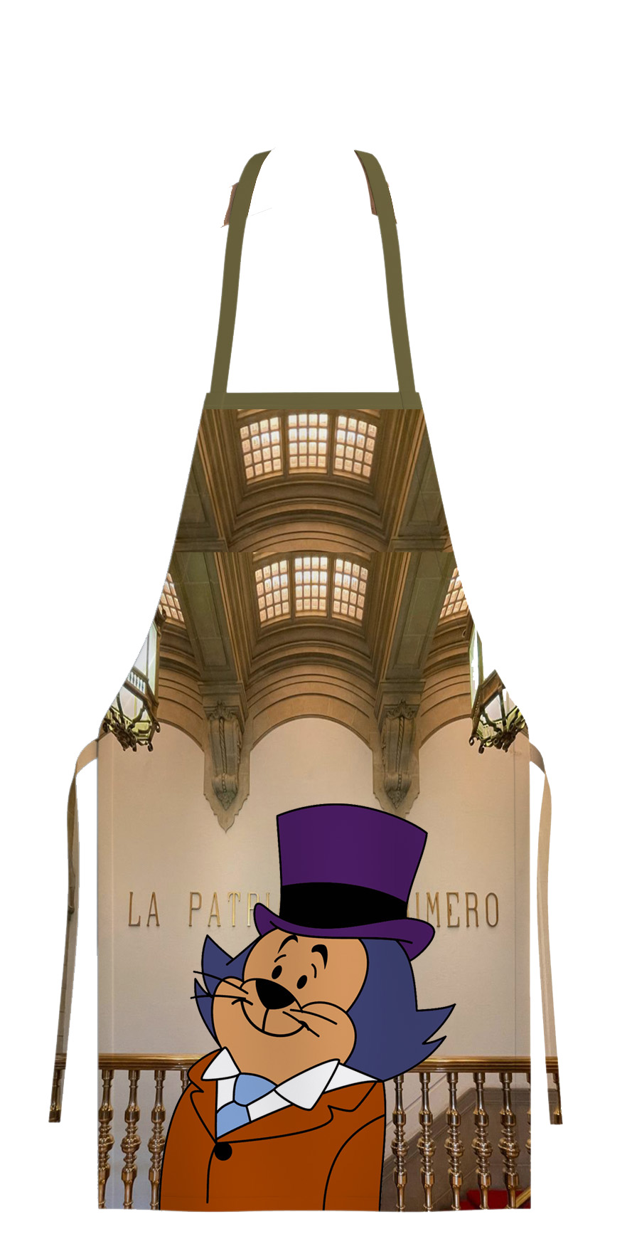 MANDIL PARRILLERO PARA PAPA, BENITO BODOQUE, DON GATO Y SU PANDILLA