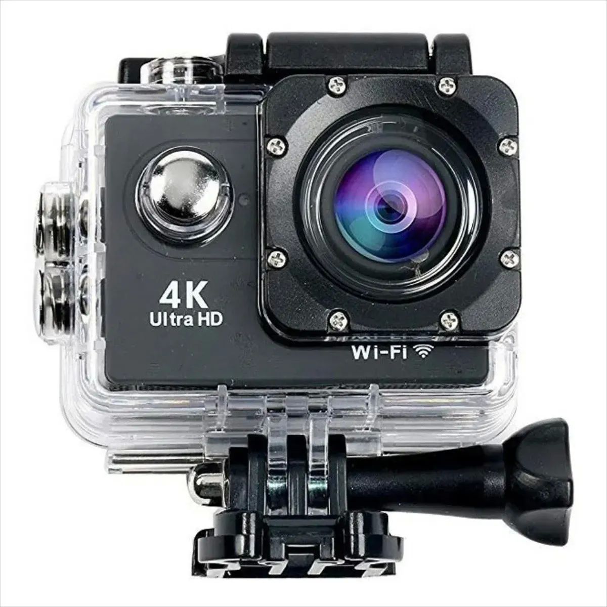 Camara Deportiva 4k Sport cam Wifi Sumergible Con Mas de 20 Accesorios