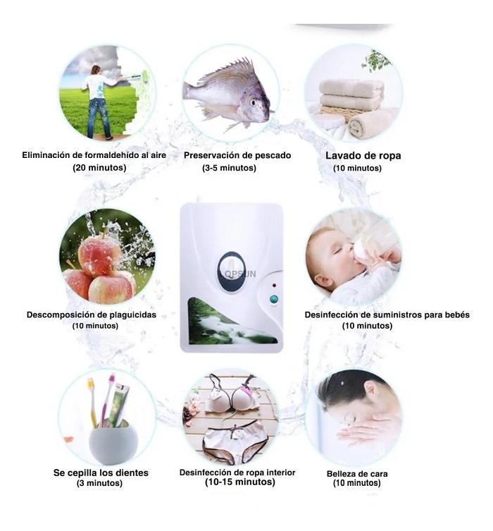 Generador De Ozono Purificador Esterilizador